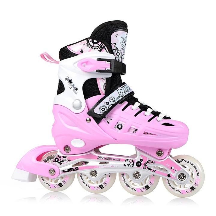 Role Reglabile 4-in-1, Nils Extreme, NH10905, Roz, 35-38