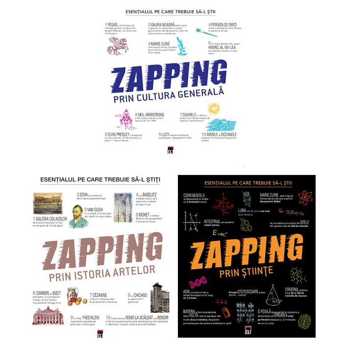 Pachet Larousse Zapping, 3 carti