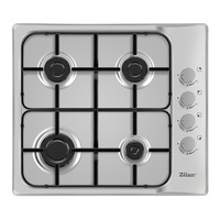 plita incorporabila zilan gaz butan sau natural aprindere electrica 4 arzatoare 60x50 cm inox imagen 13_0_
0