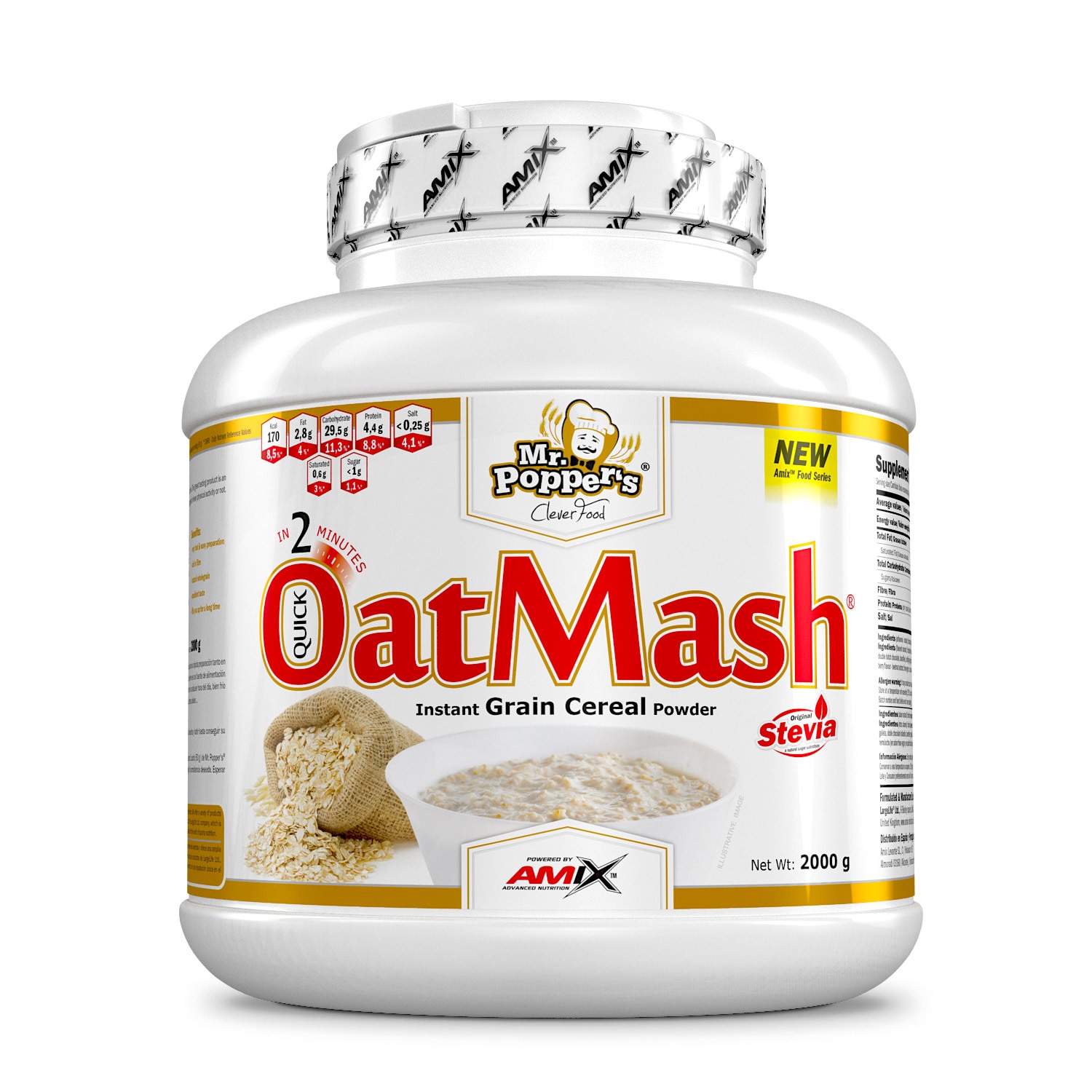 Complex de proteine Amix Oat Mash Ciocolata Si Nuca De Cocos 2.000 Kg