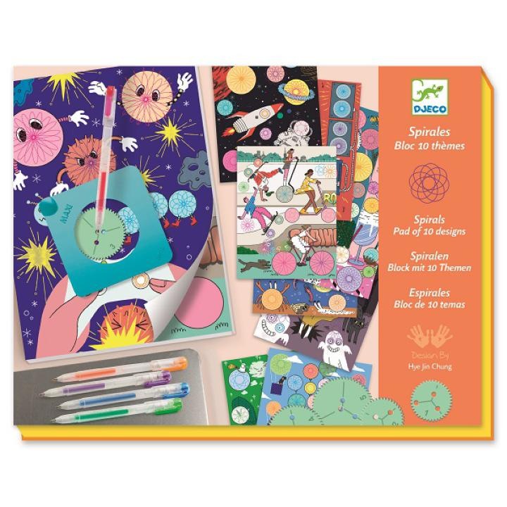 Djeco spirál játék, kreatív, témák mindenki számára