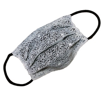 Set 5 bucati masti de protectie fata cu dantela, Dress To Impress, reutilizabile, doua straturi, trei pliuri, doua fete, dantela alb/negru Set 5 bucati masti de protectie fata cu dantela, Dress To Impress, reutilizabile, doua straturi, trei pliuri, doua fete, dantela alb/negru