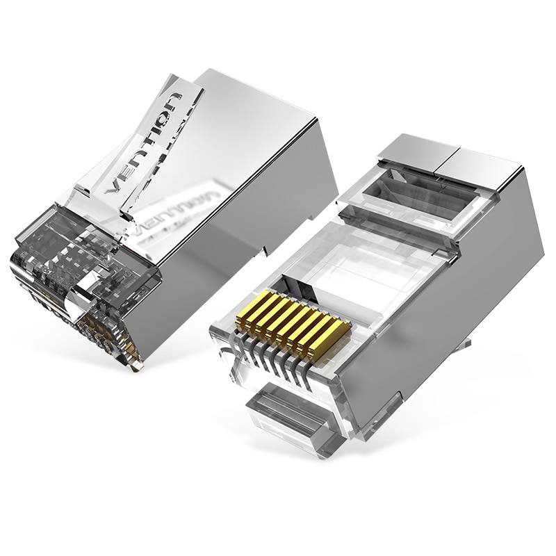 Conectori Cat.6A FTP RJ45,10 buc, Vention