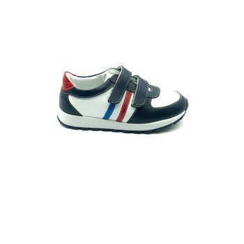 Pantofi sport ortopedici copii Sibel Bebe NV0009, piele naturala, Alb/Bleumarin, nr Pantofi sport ortopedici copii Sibel Bebe NV0009, piele naturala, Alb/Bleumarin, nr