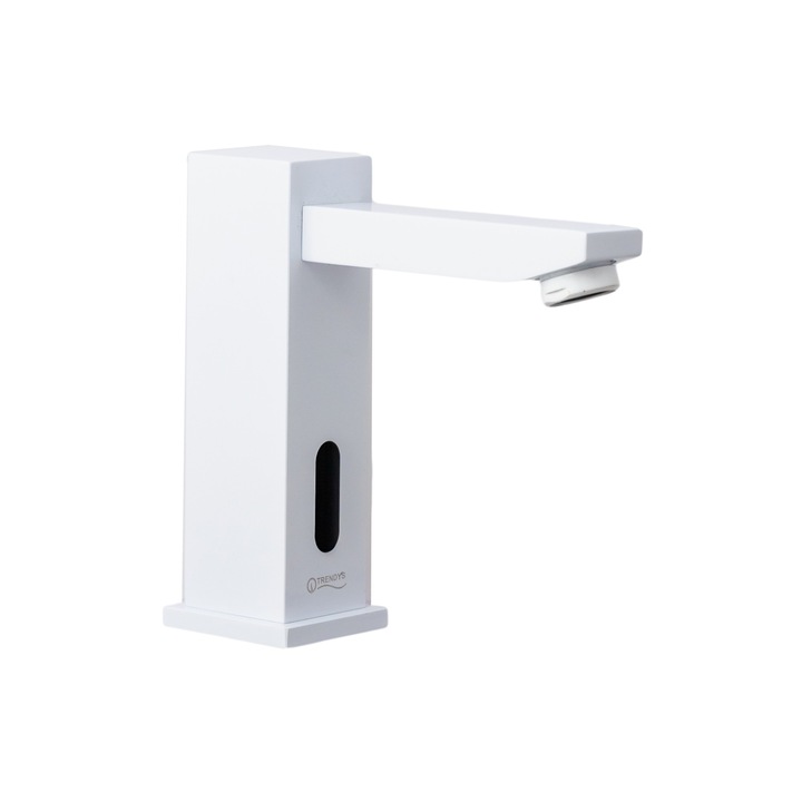 Baterie lavoar cu senzor profesionala, TRENDY'S, alb mat