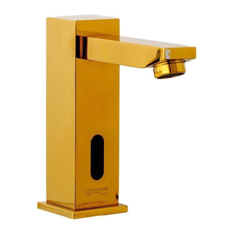 Baterie lavoar cu senzor TRENDY'S, profesionala, gold