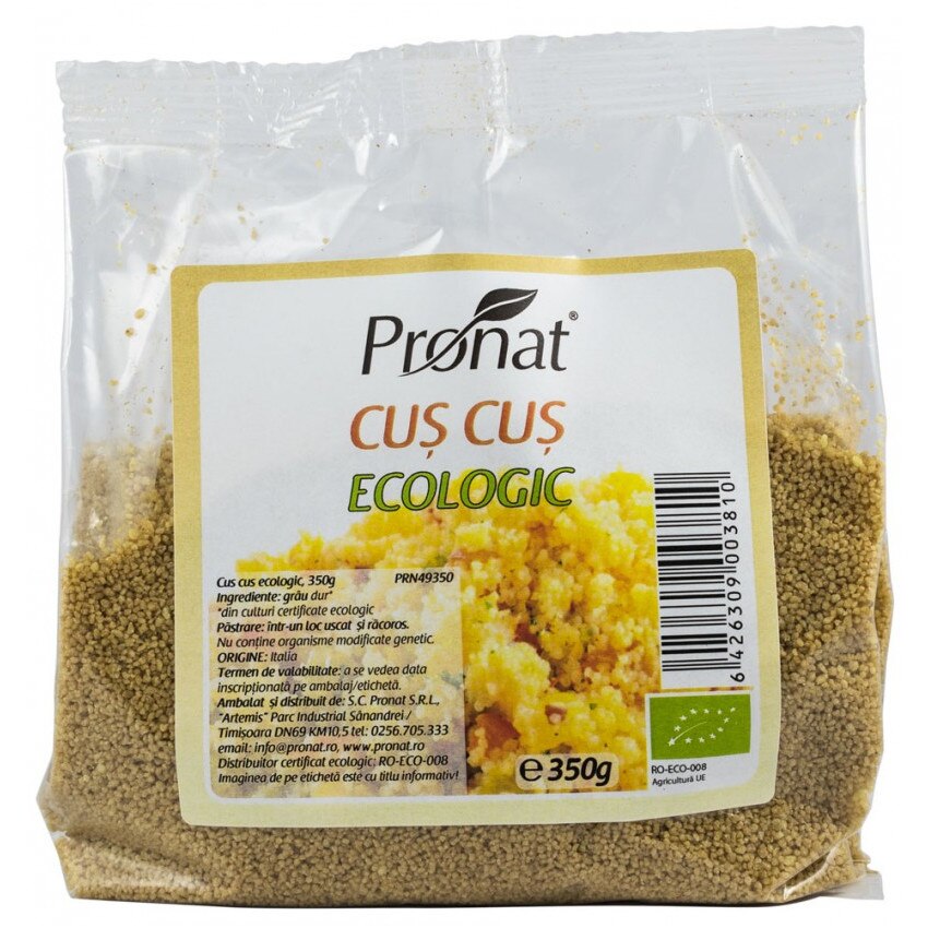 Cus cus, bio, Pronat, 350g