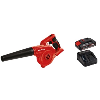 Suflanta aer pentru frunze Einhell Power X-Change TE-CB 18/180 Li - Kit, 180 km/h + incarcator rapid si acumulator de 2.5 Ah Suflanta aer pentru frunze Einhell Power X-Change TE-CB 18/180 Li - Kit, 180 km/h + incarcator rapid si acumulator de 2.5 Ah