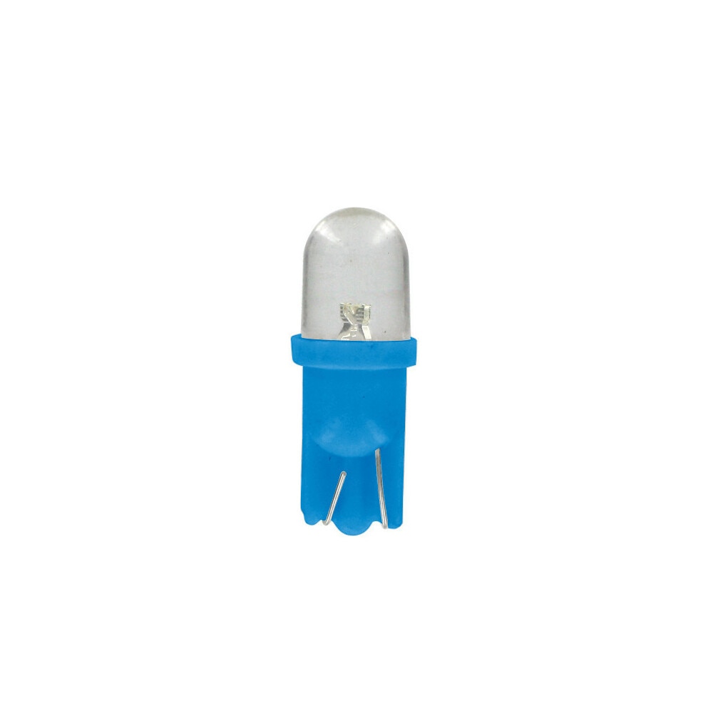 Bec tip LED 12V soclu plastic T10 W2,1X9,5d set 2buc Albastru focalizat
