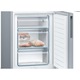 Bosch KGV36VLEAS Serie 4 Kombinált hűtőszekrény, 308L, M:186cm, LowFrost, VitaFresh fiók, E energiaosztály, inox
