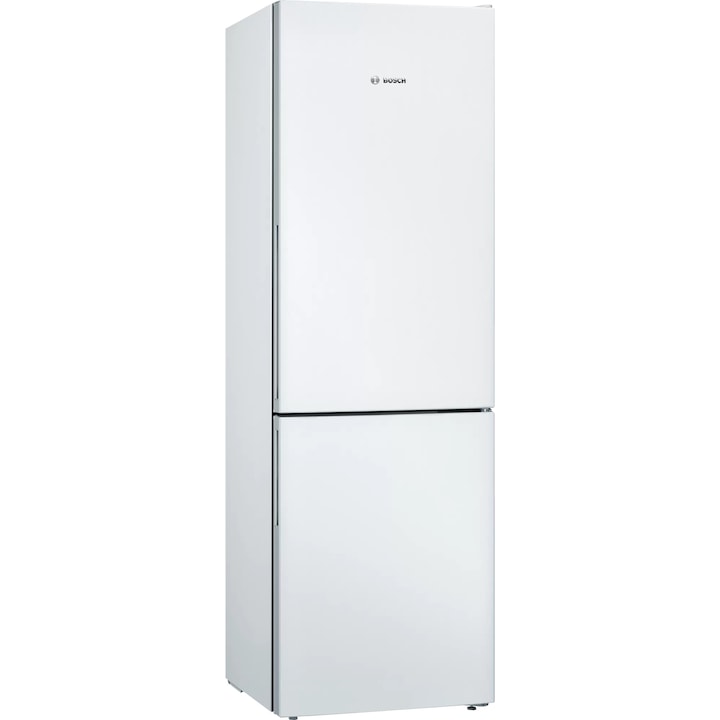 Хладилник с фризер Bosch KGV36VWEA, 308 л, Клас E, Low Frost, H 186 см, Бял