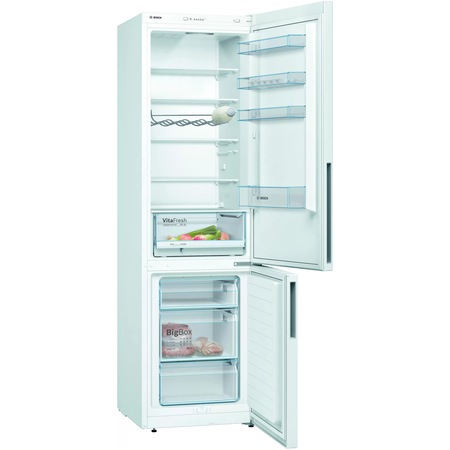 Combina frigorifica Bosch KGV39VWEA, 343 l, Clasa E, Low Frost, VitaFresh, H 201 cm, Alb