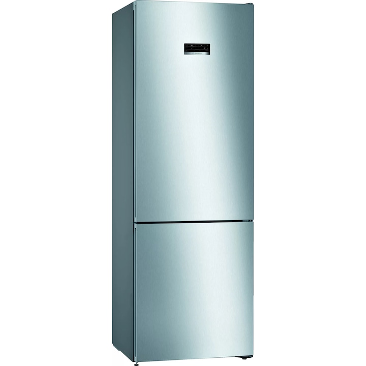 Хладилник с фризер Bosch KGN49XIEA, 435 л, Клас E, NoFrost, VitaFresh, H 203 см, Inox с покритие против отпечатъци