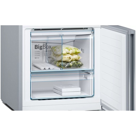 Combina frigorifica Bosch KGN56XLEA, 508 l, Clasa E, NoFrost, VitaFresh, H 193 cm, Argintiu