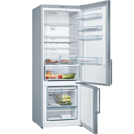 Combina frigorifica Bosch KGN56XIDP, 505 l, Clasa A++, NoFrost, VitaFresh, H 193 cm, Inox antiamprenta
