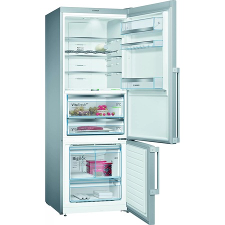Combina frigorifica Bosch KGF56PIDP, 483 l, Clasa D, NoFrost, VitaFresh, H 193 cm, Inox antiamprenta