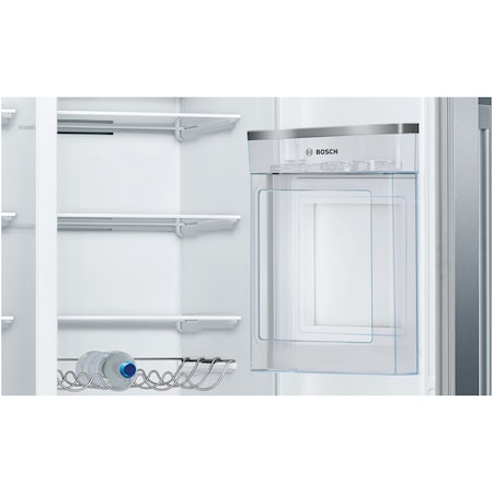 Frigider side by Side Bosch KAG93AIEP, 560 l, Clasa E, NoFrost, VitaFresh, SuperCooling, FreshSense, MultiAirflow, H 179 cm, Inox Antiamprenta