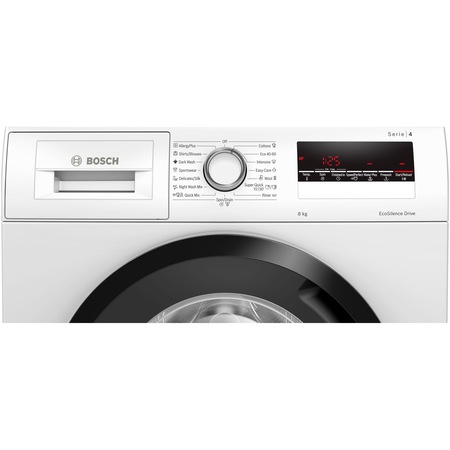 Masina de spalat rufe Bosch WAN28262BY, 8 kg, 1400 RPM, Clasa C, EcoSilence Drive, Functie reincarcare, Super Quick 30, Start intarziat, Alb