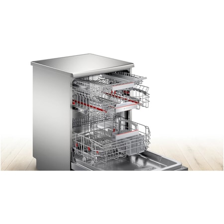 Masina de spalat vase Bosch SMS6EDI06E, 13 seturi, 6 programe, Home Connect, Clasa D, 60 cm, Inox antiamprenta