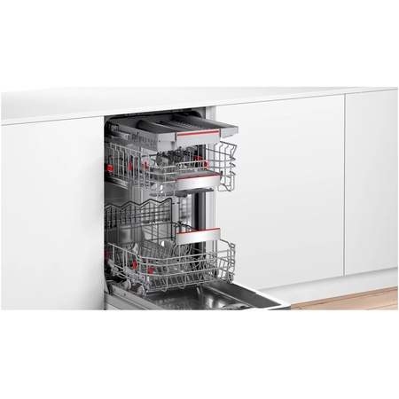 Masina de spalat vase incorporabila Bosch SPV6EMX11E, 10 seturi, 6 programe, Clasa D, Home Connect, 45 cm