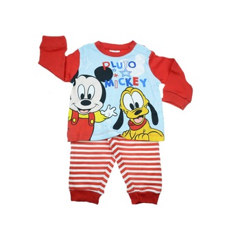 Pijama pentru baieti Sun City Mickey Mouse HS0336, Rosu Pijama pentru baieti Sun City Mickey Mouse HS0336, Rosu