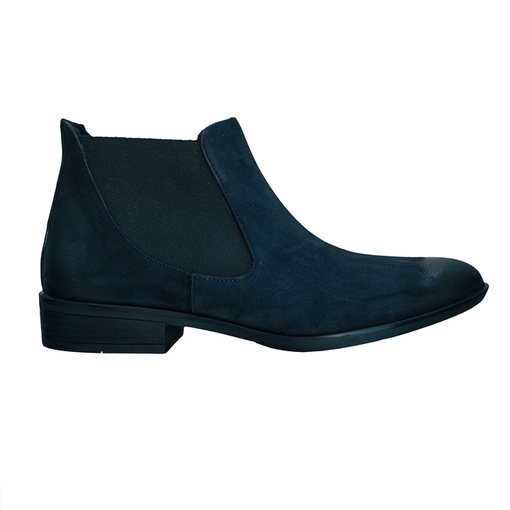 Ежедневни дамски боти Caspian от естествена кожа Z2650, Тъмносин