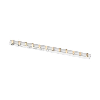 Busbar monofazat din cupru, 12 pini, 10 mm2, protectie la atingere directa Busbar monofazat din cupru, 12 pini, 10 mm2, protectie la atingere directa