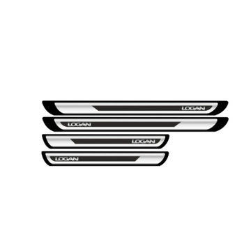 Set protectie praguri, Crom pentru Dacia Logan, 4 bucati/set Set protectie praguri, Crom pentru Dacia Logan, 4 bucati/set
