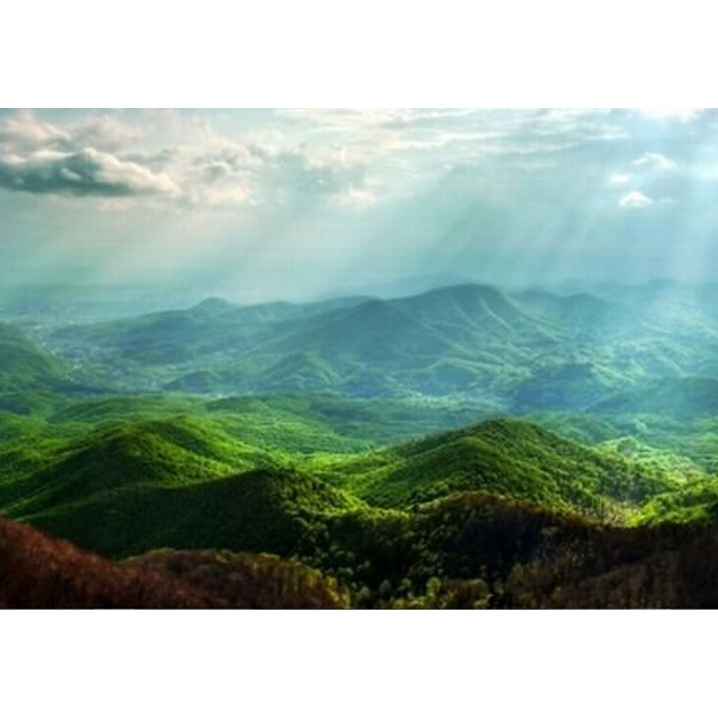 Fototapet Startonight Dimineata in munti, luminos in intuneric, 1.83 x 1.28 m