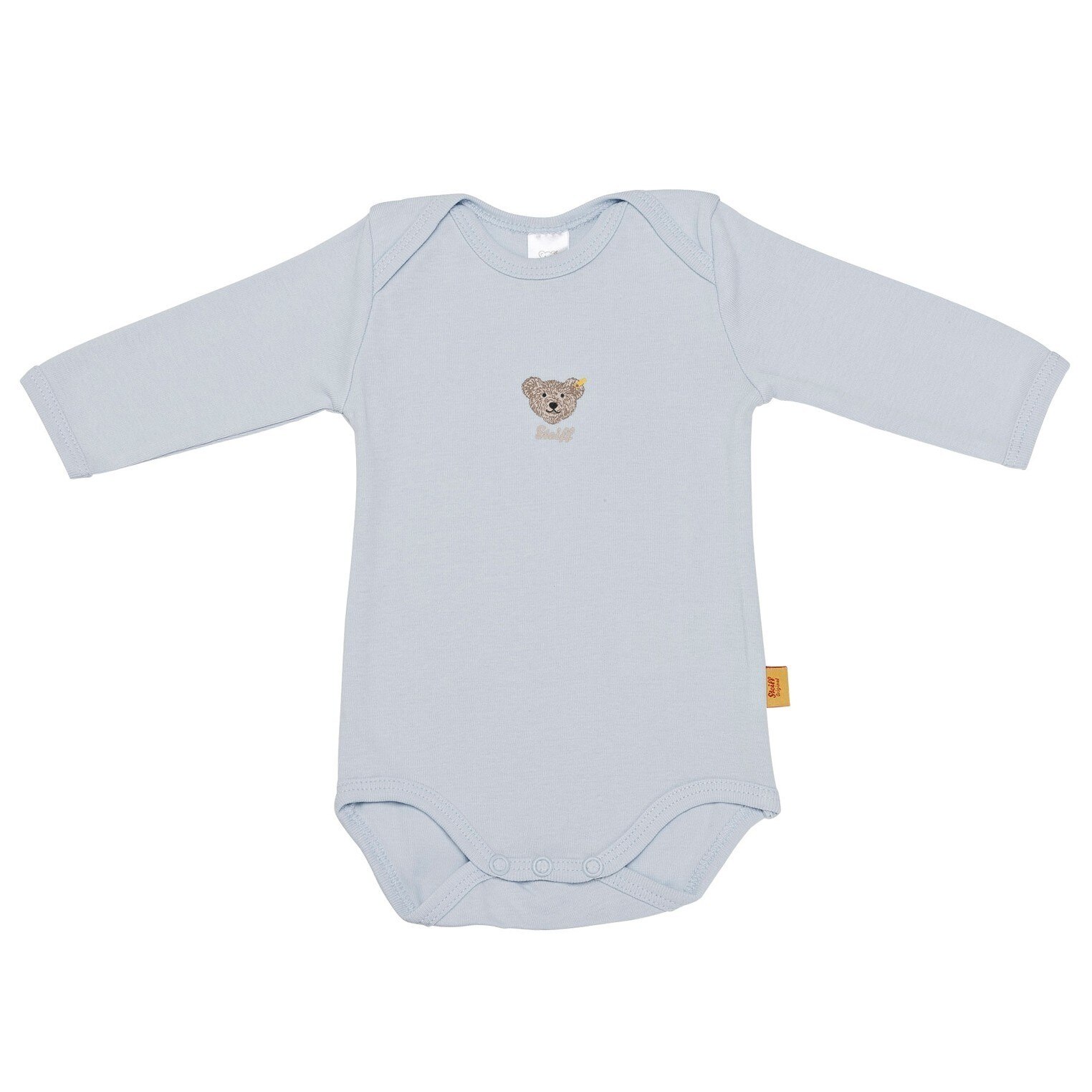Body cu maneca lunga Steiff Essential Classics Blue, 0-3 luni