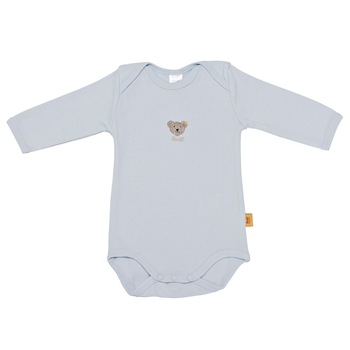 Body cu maneca lunga Steiff Essential Classics Blue, 0-3 luni Body cu maneca lunga Steiff Essential Classics Blue, 0-3 luni