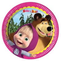 set 8 farfurii din carton masha and the bear multicolor 20 cm imagen 11_0_
0