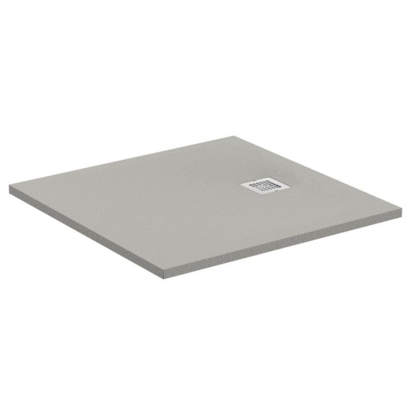 Cadita dus patrata, compozit, ideal standard ultra flat s, 90 x 90 x 3 cm, grey