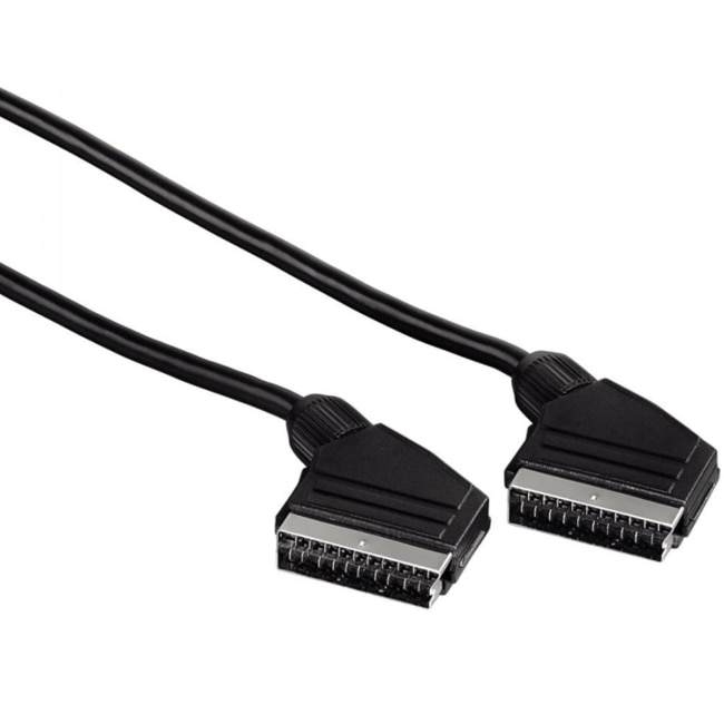Cablu Hama 122141/43163, Scart-Scart, 3m lungime, 21 pini, Negru