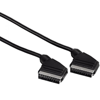 Cablu Hama 122141/43163, Scart-Scart, 3m lungime, 21 pini, Negru Cablu Hama 122141/43163, Scart-Scart, 3m lungime, 21 pini, Negru
