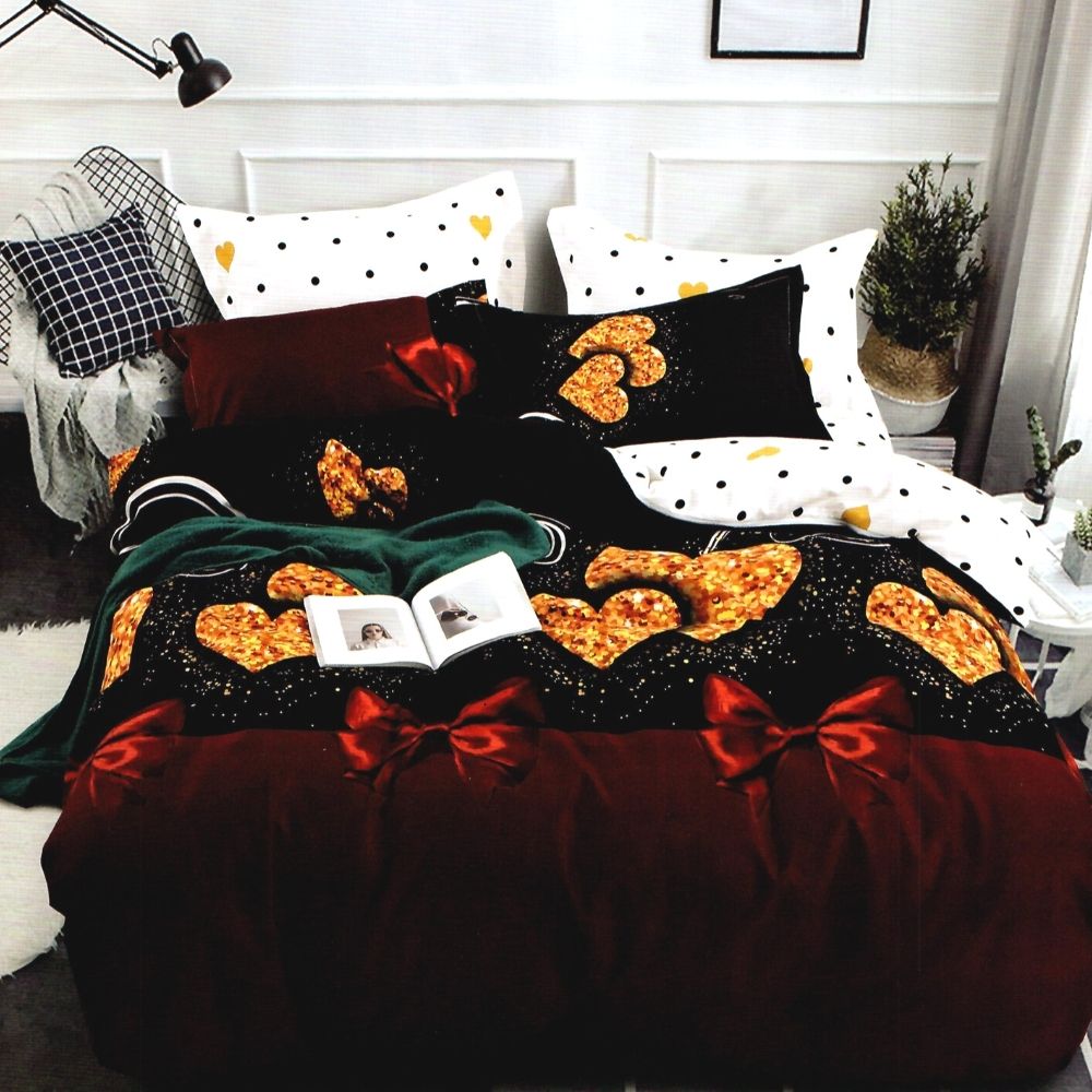 Set Lenjerie de Pat din Finet, 6 Piese, Pat 2 Persoane, Amira