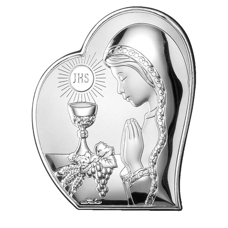 Icoana Argint Comuniune Fata 12x14.5cm ClassGifts