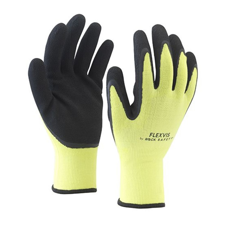 Manusi de montaj din poliester FLEXVIS cu palmiera imersata in spuma de latex, marimea M