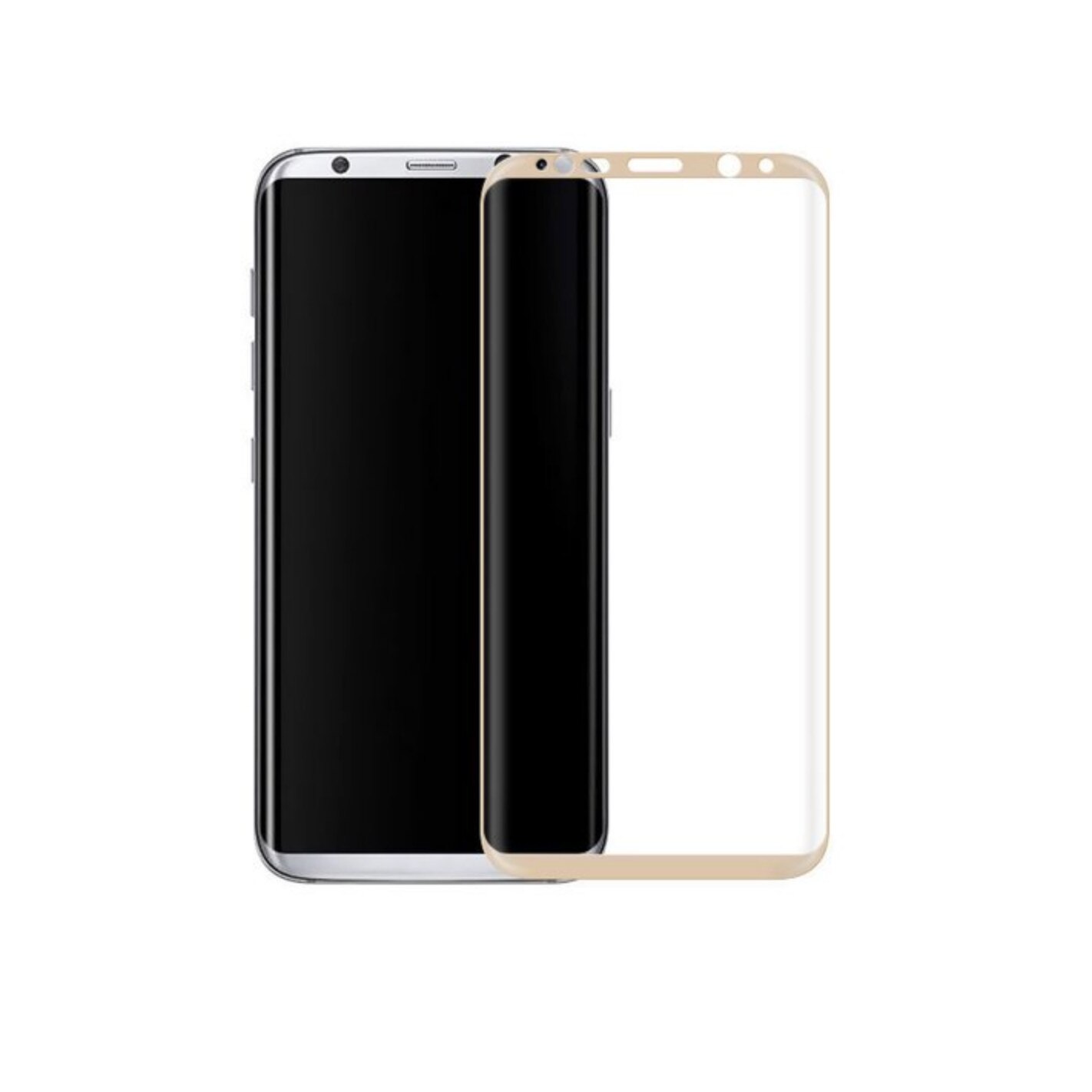 Folie de sticla premium pentru Galaxy S8 Plus Gold