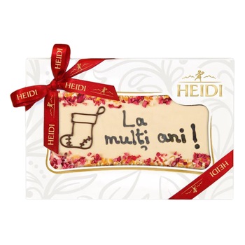 Ciocolata alba Heidi cu mesaj 