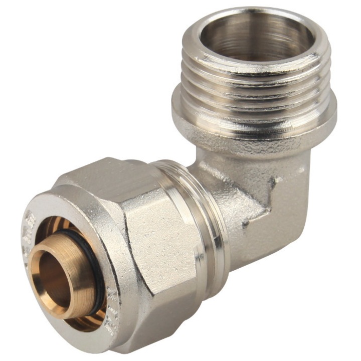 Cot Pexal EvoSanitary, Filet Exterior 1/2", Diametrul Conectare Pexal 20 mm