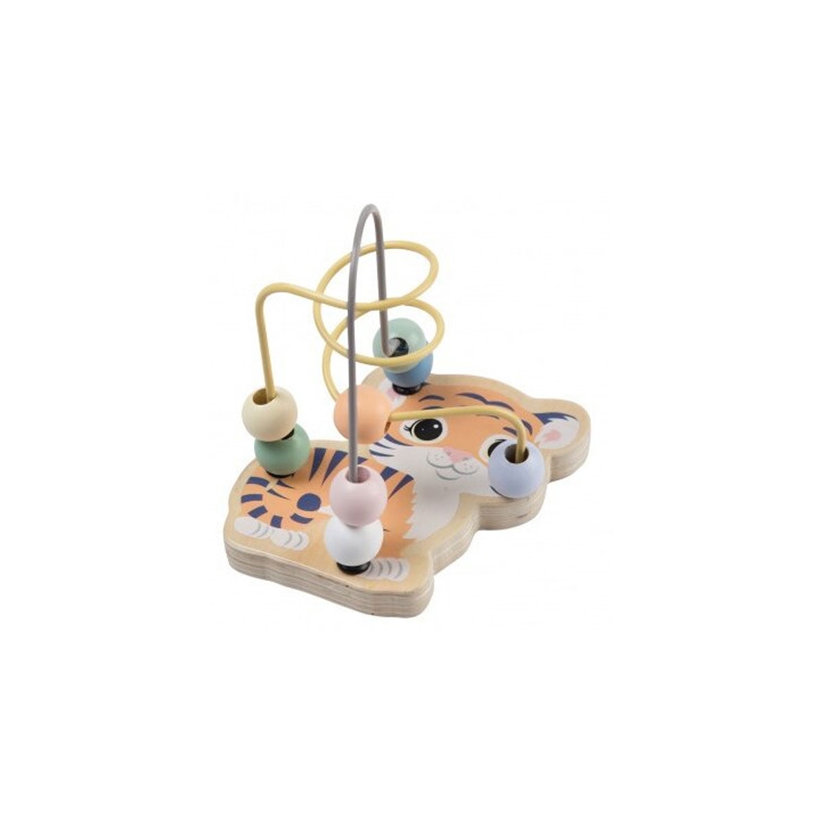 Jucarie din lemn pentru motricitate, Joueco, Tigru