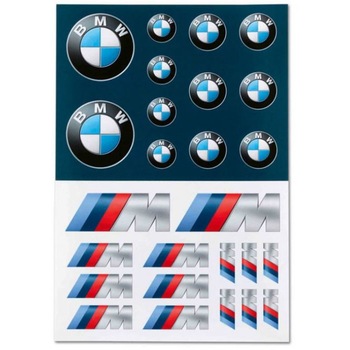 Set Stickere Decorative BMW Motorsport 21x14,5cm 2 planse OEM Set Stickere Decorative BMW Motorsport 21x14,5cm 2 planse OEM