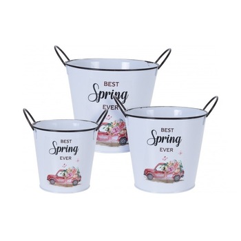 Set de 3 ghivece pentru flori Set de 3 ghivece pentru flori