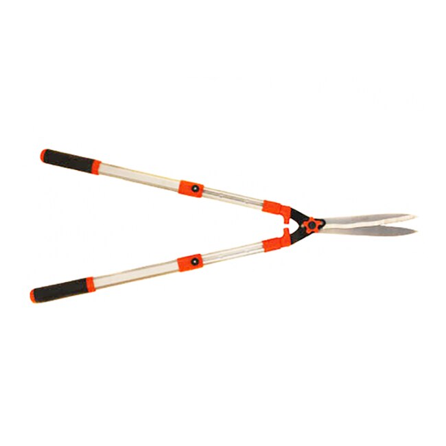 Foarfeca extensibila pentru gard viu Micul Fermier, din aluminiu, portocaliu