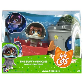 Figurina 44 Cats - The Buffy Vehicles, Cosmo cu nava spatiala Figurina 44 Cats - The Buffy Vehicles, Cosmo cu nava spatiala
