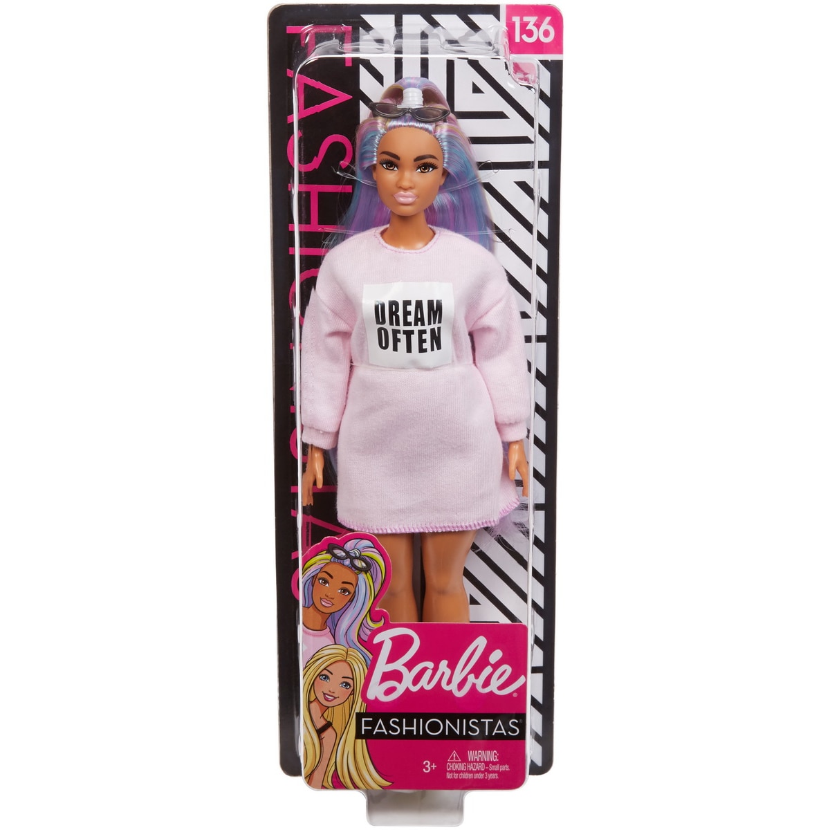 Papusa Barbie Fashionista, cu rochita Often eMAG.ro