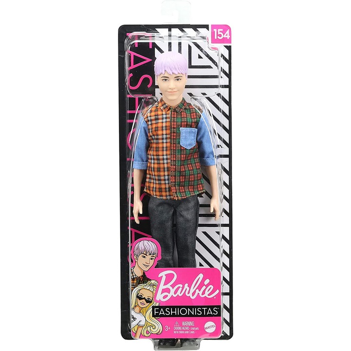 Papusa Barbie Fashionistas - Ken cu tinuta casual