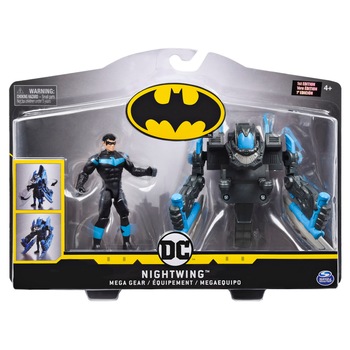Set de joaca Batman,The caped crusader - Mega gear, Nightwing, cu accesorii, 10 cm Set de joaca Batman,The caped crusader - Mega gear, Nightwing, cu accesorii, 10 cm