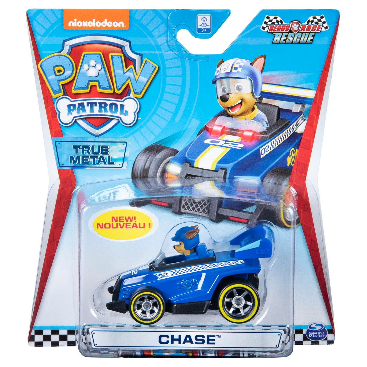 Masinuta de curse Paw Patrol True Metal - Chase